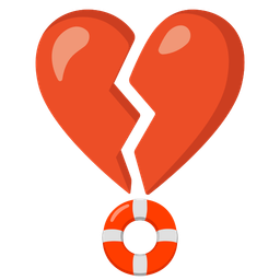 ring buoy and broken heart