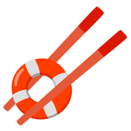 ring buoy and chopsticks