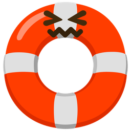 ring buoy and confounded face