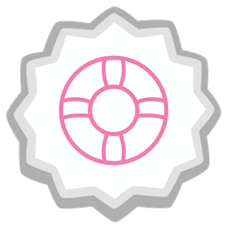 ring buoy and fish cake with swirl