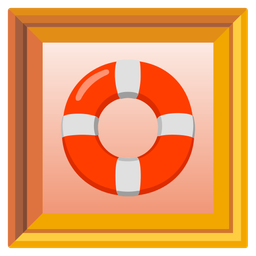 ring buoy and framed picture