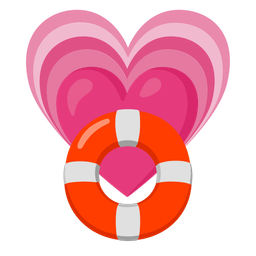 ring buoy and growing heart