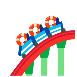 ring buoy and roller coaster