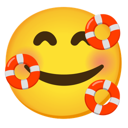 Ring buoy and Smiling face with hearts