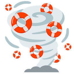 ring buoy and tornado