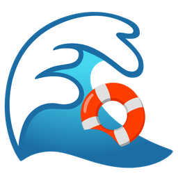 ring buoy and water wave