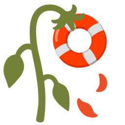 ring buoy and wilted flower