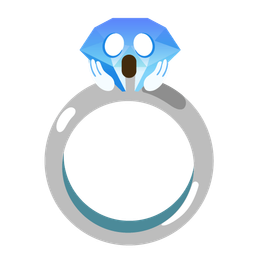 ring and face screaming in fear