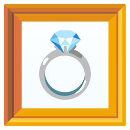 ring and framed picture