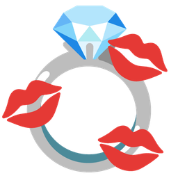ring and kiss mark