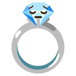 ring and pensive face