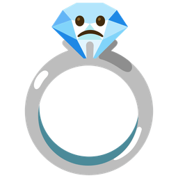 ring and slightly frowning face