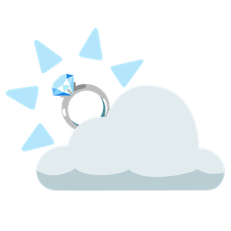 ring and sun behind cloud