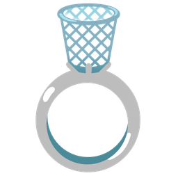 ring and wastebasket