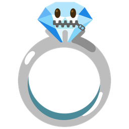 ring and zipper-mouth face