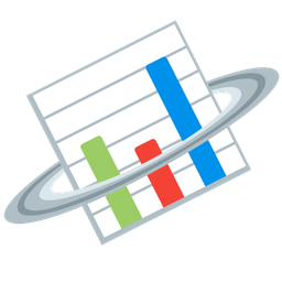 ringed planet and bar chart