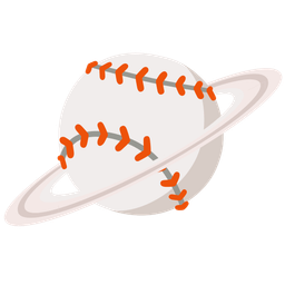 ringed planet and baseball