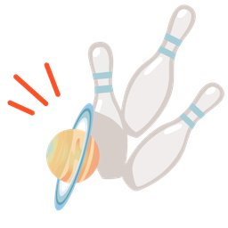 ringed planet and bowling
