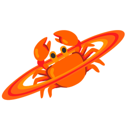 ringed planet and crab