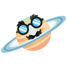 ringed planet and disguised face