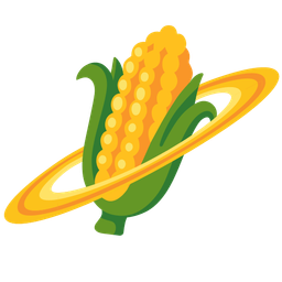 ringed planet and ear of corn