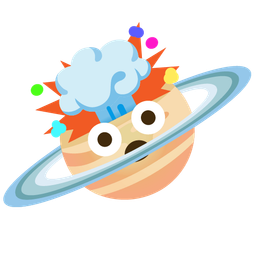 ringed planet and exploding head