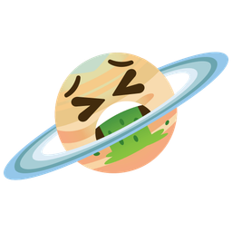 ringed planet and face vomiting