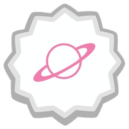 ringed planet and fish cake with swirl