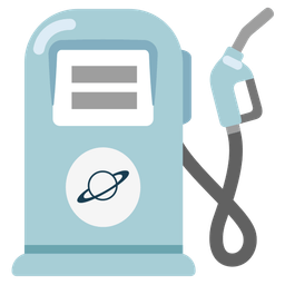 ringed planet and fuel pump