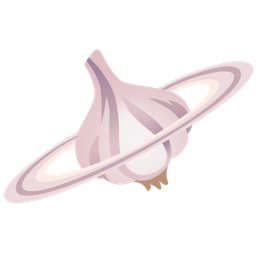 ringed planet and garlic