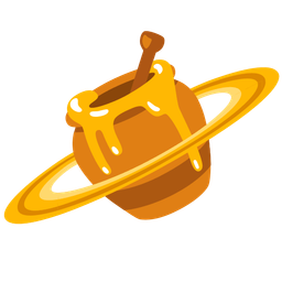 ringed planet and honey pot