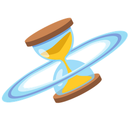 ringed planet and hourglass not done