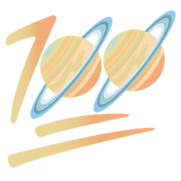 ringed planet and hundred points