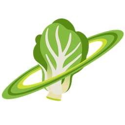 ringed planet and leafy green