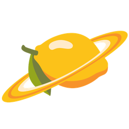 ringed planet and lemon