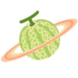 ringed planet and melon