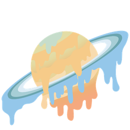 Ringed planet and Melting face