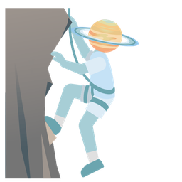 ringed planet and mountain