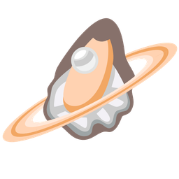 ringed planet and oyster