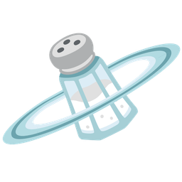 ringed planet and salt