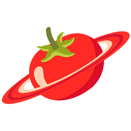 ringed planet and tomato