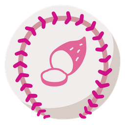 Roasted sweet potato and Baseball