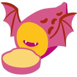 Roasted sweet potato and Bat