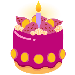 Roasted sweet potato and Birthday cake