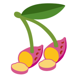 Roasted sweet potato and Cherries