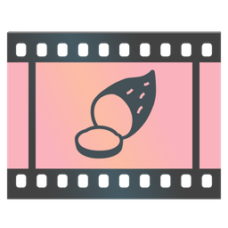 Roasted sweet potato and Film frames