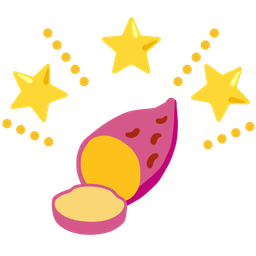 Roasted sweet potato and Glowing star