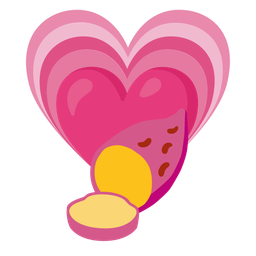 Roasted sweet potato and Growing heart