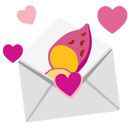 Roasted sweet potato and Love letter