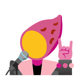 Roasted sweet potato and Microphone